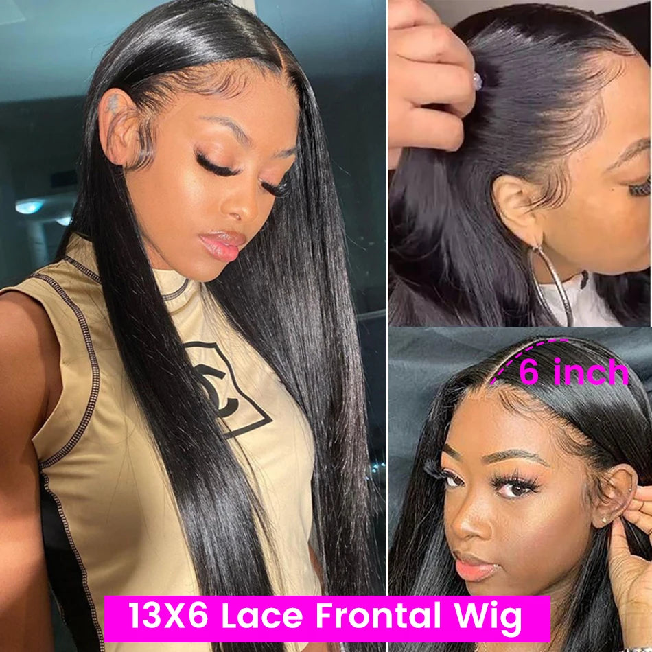 HD Lace Front Human Hair Wigs Straight