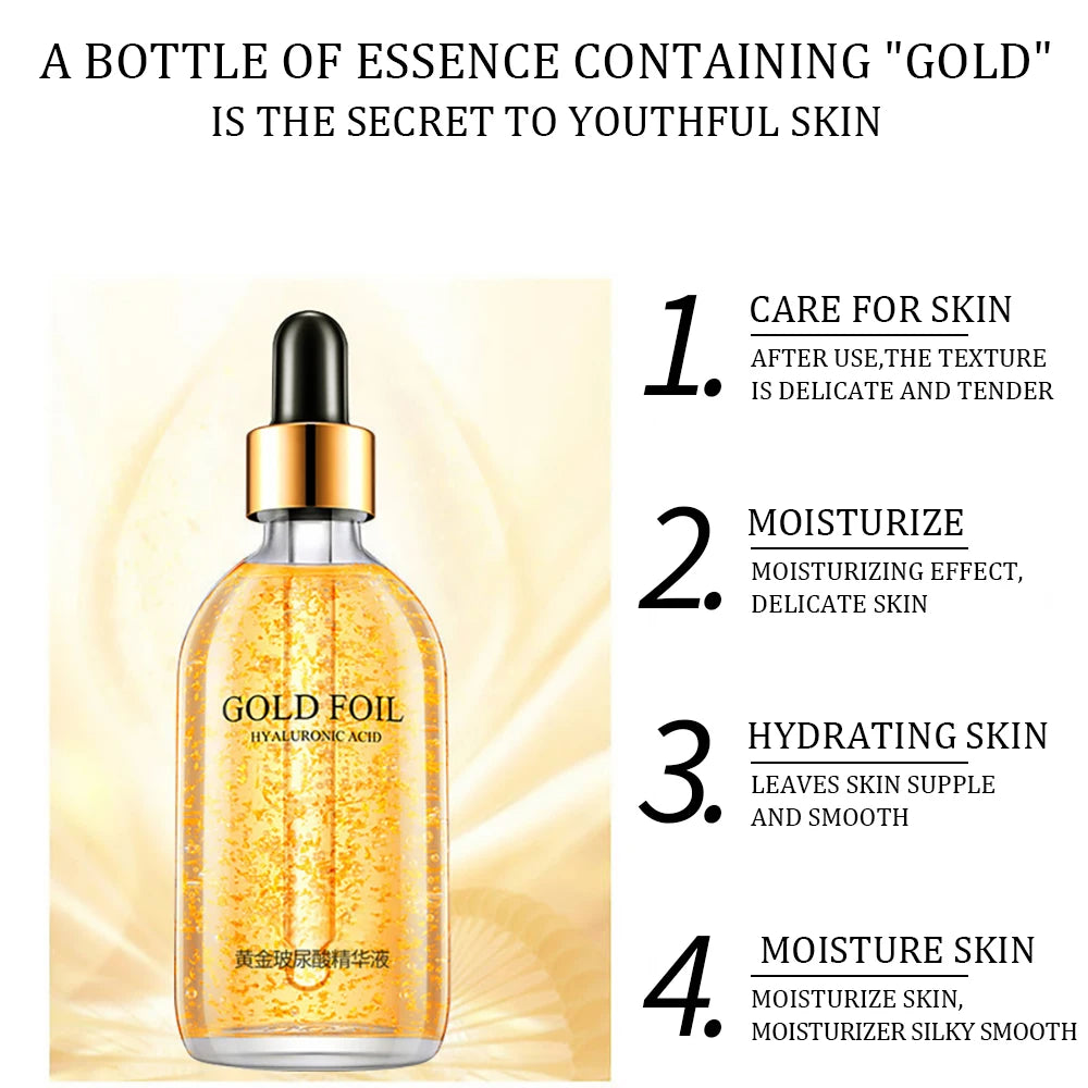 24k Gold Hyaluronic Acid  Face Serum Anti-Aging